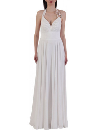 Allure Maxi Φόρεμα για Γάμο / Βάπτιση Λευκό A3641
