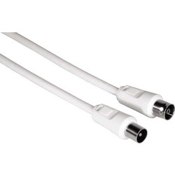 Hama Καλώδιο Κεραίας Coax Male to Coax Female 1.5m White 11900