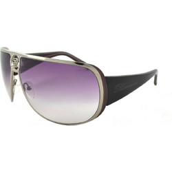 Blumarine BM96141 489 Γυναικεία Γυαλιά Ηλίου Oversized Κοκάλινα Μαύρα με Μωβ Degradee Φακό