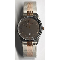 Roamer Ανδρικό Ρολόι με Ασημί Ροζ Χρυσό Μεταλλικό Μπρασελέ R650810416550