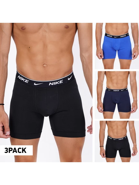 Nike 3-Pack Men's Boxer Briefs Black Blue 0KE1008-9J1