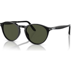 Persol PO3092SM 901431 Ανδρικά Γυαλιά Ηλίου Οβάλ Κοκάλινα Μαύρα με Μαύρο Polarized Φακό