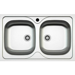 Teka Stylo 2C Σαγρέ Ένθετος Νεροχύτης Inox Σατινέ