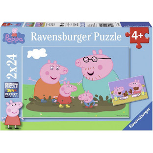 Παιδικό Puzzle Ravensburger Peppa το Γουρουνάκι 2x24 Κομμάτια 09082