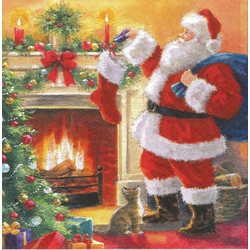 ΧΑΡΤΟΠΕΤΣΕΤΑ DECOUPAGE ΧΡΙΣΤΟΥΓΕΝΝΙΑΤΙΚΗ SANTA SANTA1