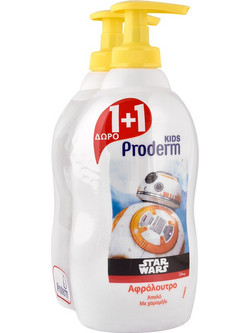 Proderm Kids Disney Star Wars Παιδικό Αφρόλουτρο σε Gel 2x400ml