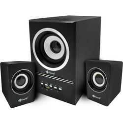 Kisonli U-2700BT Ασύρματα Ηχεία Υπολογιστή 2.1 6W με Bluetooth Black