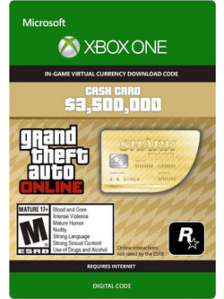 Grand Theft Auto V Whale Shark Cash Card 3.500.000 Xbox One