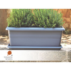 Ζαρντινιέρα Terracotta no 292-03 80x38x31cm τερακότα