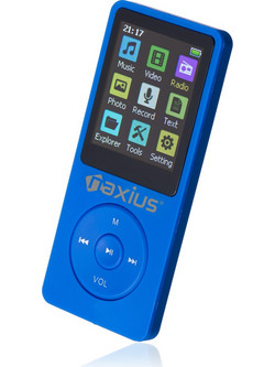 Naxius MP-10 MP4 Player 64GB με Οθόνη 1.8" με Ραδιόφωνο Μπλε
