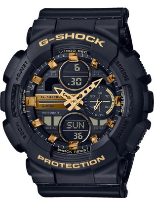 Casio G-Shock Ανδρικό Ρολόι Χρονογράφος με Μαύρο Καουτσούκ Λουράκι GMA-S140M-1AER