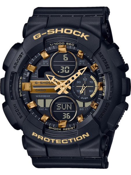 Casio G-Shock Ανδρικό Ρολόι Χρονογράφος με Μαύρο Καουτσούκ Λουράκι GMA-S140M-1AER