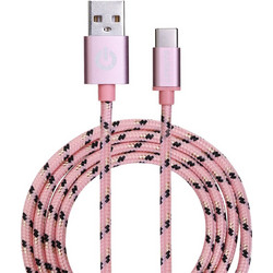 Garbot Grab&Go Καλώδιο USB-C to USB 1m Pink C-05-10193