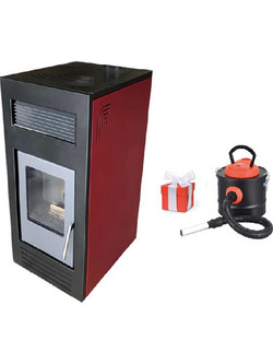 Mytherm Angela TA 10 Red Σόμπα Pellet Αερόθερμη 10kW