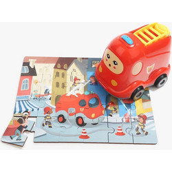 Παιδικό Puzzle Topbright Ξύλινο Fire Truck 24 Κομμάτια