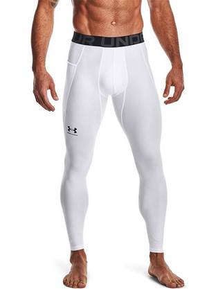 Under Armour Ανδρικό Κολάν Μακρύ Λευκό 1361586-100