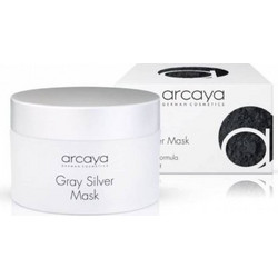 Arcaya Grey Silver Κρεμώδης Μαύρη Μάσκα Προσώπου για Ακμή & Μαύρα Στίγματα με Άνθρακα 100ml