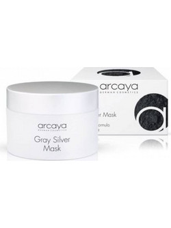 Arcaya Grey Silver Κρεμώδης Μαύρη Μάσκα Προσώπου για Ακμή & Μαύρα Στίγματα με Άνθρακα 100ml