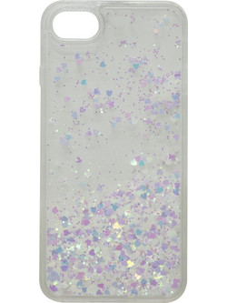 Θήκη Σιλικόνης Με Υγρό Glitter Για Apple Iphone 7G Plus Λευκό