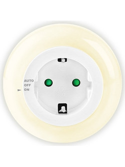 SONORA RING LIGHT PASS THROUGH NIGHT LIGHT 3 LEDS, SWITCH AND LIGHT SENSOR SONORA