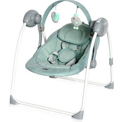 Lorelli Portofino 2 in 1 Relax Μωρού Κούνια με Μουσική έως 9kg Frosty Green