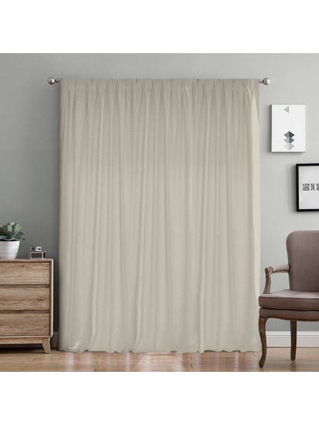 Lino Home Κουρτίνα με Τρέσα 300x275 Samos C91986 Sand