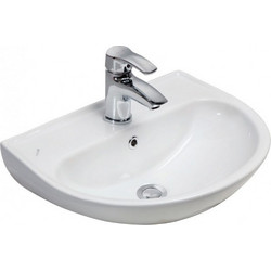 Tema Apollo Κρεμαστός Νιπτήρας Μπάνιου Πορσελάνης 45x30cm Λευκός TP030