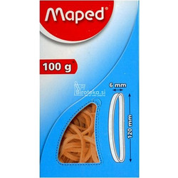 MAPED ΛΑΣΤΙΧΑΚΙΑ ΠΛΑΤΙΑ 120χ6mm ΣΕ ΚΟΥΤΙ 100g 351502