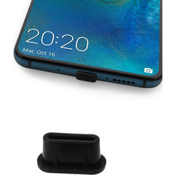 Σιλικόνης Anti-Dust Καλύμματα Θύρας USB Type-C - Black