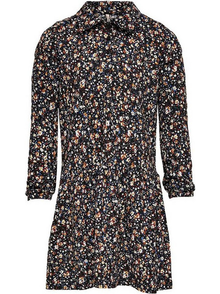 Kids Only Παιδικό Φόρεμα Floral Μαύρο 15238264