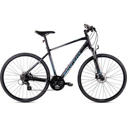 Peugeot T14-FS Ποδήλατο Trekking 28" Αλουμινίου με 24 Ταχύτητες και Δισκόφρενα Μαύρο Μπλε