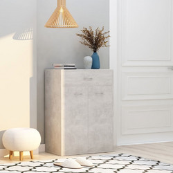 vidaXL Παπουτσοθήκη Ξύλινη Γκρι 60x35x84cm 801075
