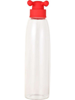 Μπουκάλι Νερού 20.21.0750 Borosilicate Γυάλινο 500ML Red Rainbow Benetton Γυαλί
