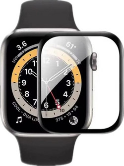 Full Face Tempered Glass Black (Apple Watch 45mm)
