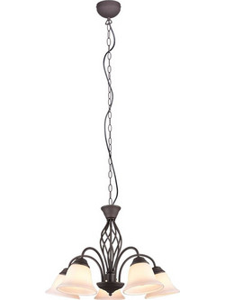Φωτιστικό Οροφής Rustica 101000524 5xE14 40W Φ60cm 150cm Rust Trio Lighting Μέταλλο