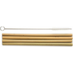 The Humble Co. Bamboo Straws (4τμχ) - Καλαμάκια Μπαμπού