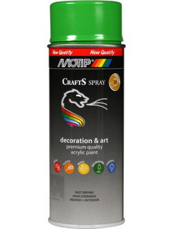 Motip Deco Paint Σπρέι Βαφής Yellow Green RAL6018 Gloss 400ml