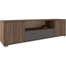 Welhome Έπιπλο Τηλεόρασης Ξύλινο Καρυδί Μ180xΠ51xΥ40cm ALN 11121803