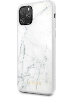 Guess Marble Back Cover White (iPhone 11 Pro Max)