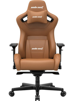 Anda Seat AD12XL KAISER-II Καρέκλα Gaming Δερματίνης με Ρυθμιζόμενα Μπράτσα Καφέ