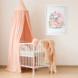 ΠΑΙΔΙΚΗ ΑΦΙΣΑ HAPPY GIRAFFE 48281 (PVC/PLEXIGLASS ΑΣΠΡΗ ΚΟΡΝΙΖΑ ΜΕ ΠΛΑΙΣΙΟ) 30x40cm