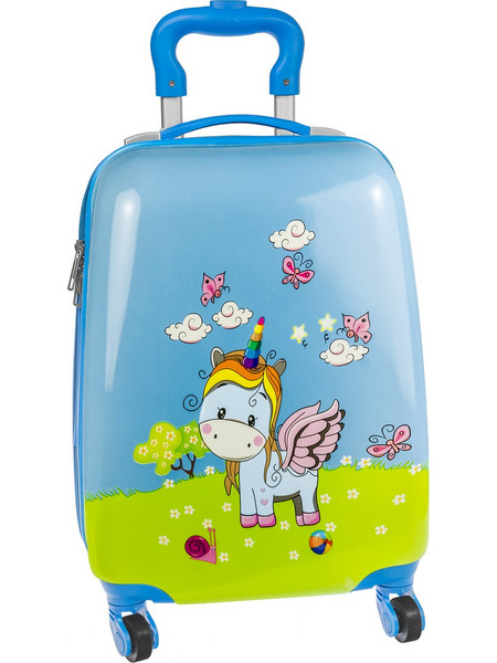 A2S Unicorn Παιδική Βαλίτσα Καμπίνας 45x30x20cm με 4 Ρόδες Μπλε