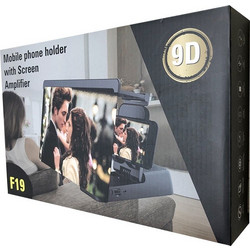 Μεγεθυντής Οθόνης F19 Μαύρο- Mobile Phone Holder with Screen Amplifier 9D