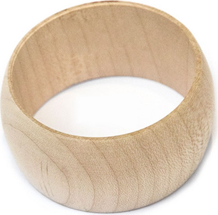 Ξύλινο στρογγυλό βραχιόλι Artemio με διάμετρο 6,5cm (14001187)