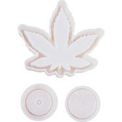 DIY Crystal Epoxy Mold Maple Leaf Ashtray Tooth Grinding Cigarette Grinding Combination Silicone Mold (σετ συνδυασμού) (OEM)