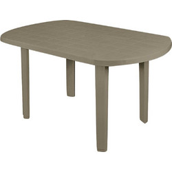 Woodwell Sorrento Οβάλ Τραπέζι Κήπου Πλαστικό Μπεζ 140x80x74cm Ε365,4