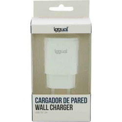 Iggual Φορτιστής Χωρίς Καλώδιο με Θύρα USB-A White IGG316924