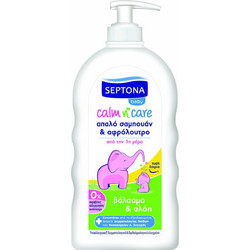 Septona Calm n' Care Βρεφικό Σαμπουάν Αλόη & Πανθενόλη με Αντλία 500ml