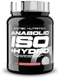 Scitec Nutrition Anabolic ISO +Hydro Strawberry Πρωτεΐνη Ορού Γάλακτος Γράμμωσης Χωρίς Γλουτένη 920gr