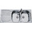 Macart Suter EC D-200 Ένθετος Νεροχύτης Inox Αντιστρεφόμενος Σαγρέ